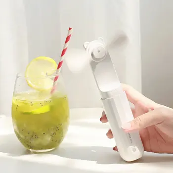 

USB Mini Bear Handheld Pocket Silent Fan ABS Mechanical UAV fan blade Long endurance Portable power bank