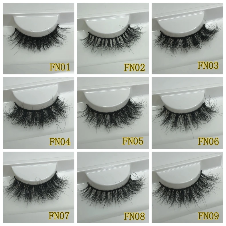 Mikiwi FN Natural Mink Lashes 10-12MM Super Fluffy Short Eyelashes Faux Cils GB Popular Messy Lashes Less Hair Faux Lashes