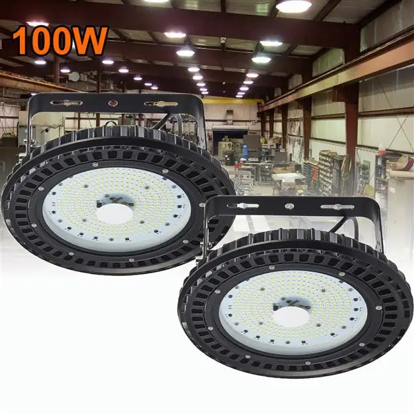 

2pcs 100W LED High Bay Light Commercial Lighting 120 degree Beam Angle new