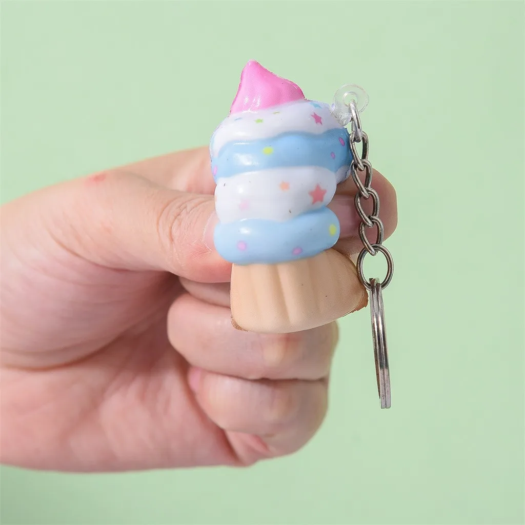 Детские игрушки Kawaii очаровательные мороженое торт ароматический крем медленный брелок снятие стресса игрушка мягкие дешевые и забавные маленькие подарки для детей