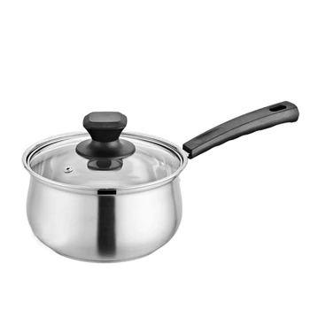 

Heat Resistant Kitchen Utensil Stainless Steel Saucepan Large Capacity Thickened Anti-Corrosion Durable Single Handle