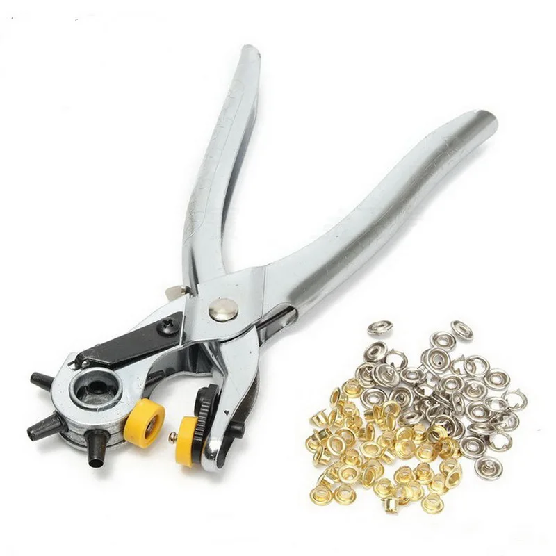 Multi function Portable Puncher Heavy Duty Leather Hole Punch Hand