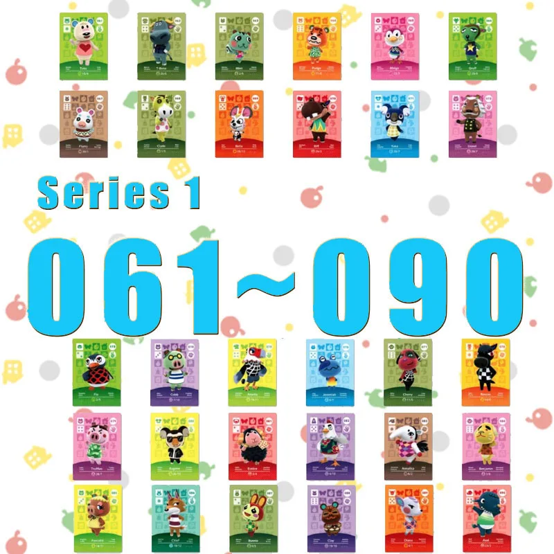 

Flurry Amiibo Animal Crossing New Horizons Amiibo Card Set Work For NS Switch Games Series 1 (061 to 090)