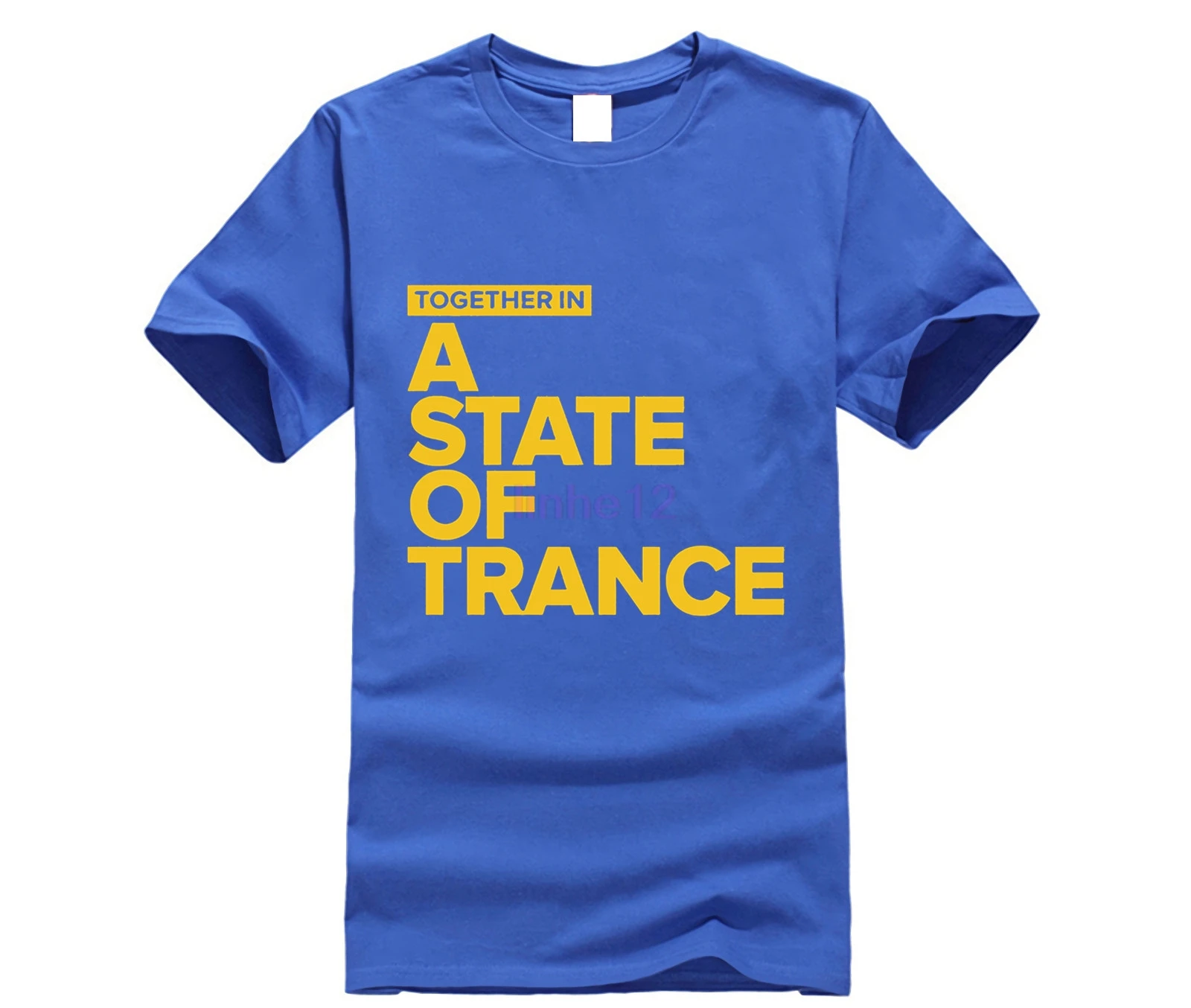 Мужская хлопковая футболка с коротким рукавом и принтом вместе в состоянии