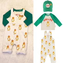 В Корейском стиле для маленьких мальчиков красивый детский комбинезон Bebe De Pi* маленькая осенняя одежда для маленьких девочек Комбинезон для маленьких детей комбинезон с медвежонком бренд