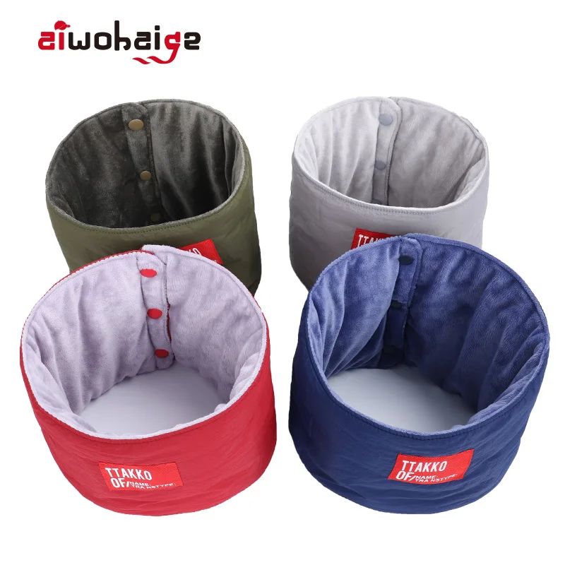 

2019 New Winter Brand Ring Scarf Fashion Women Men Plus Thick Velvet Scarves Neck Warmer Riding Windproof Comfortable Unisex Ski
