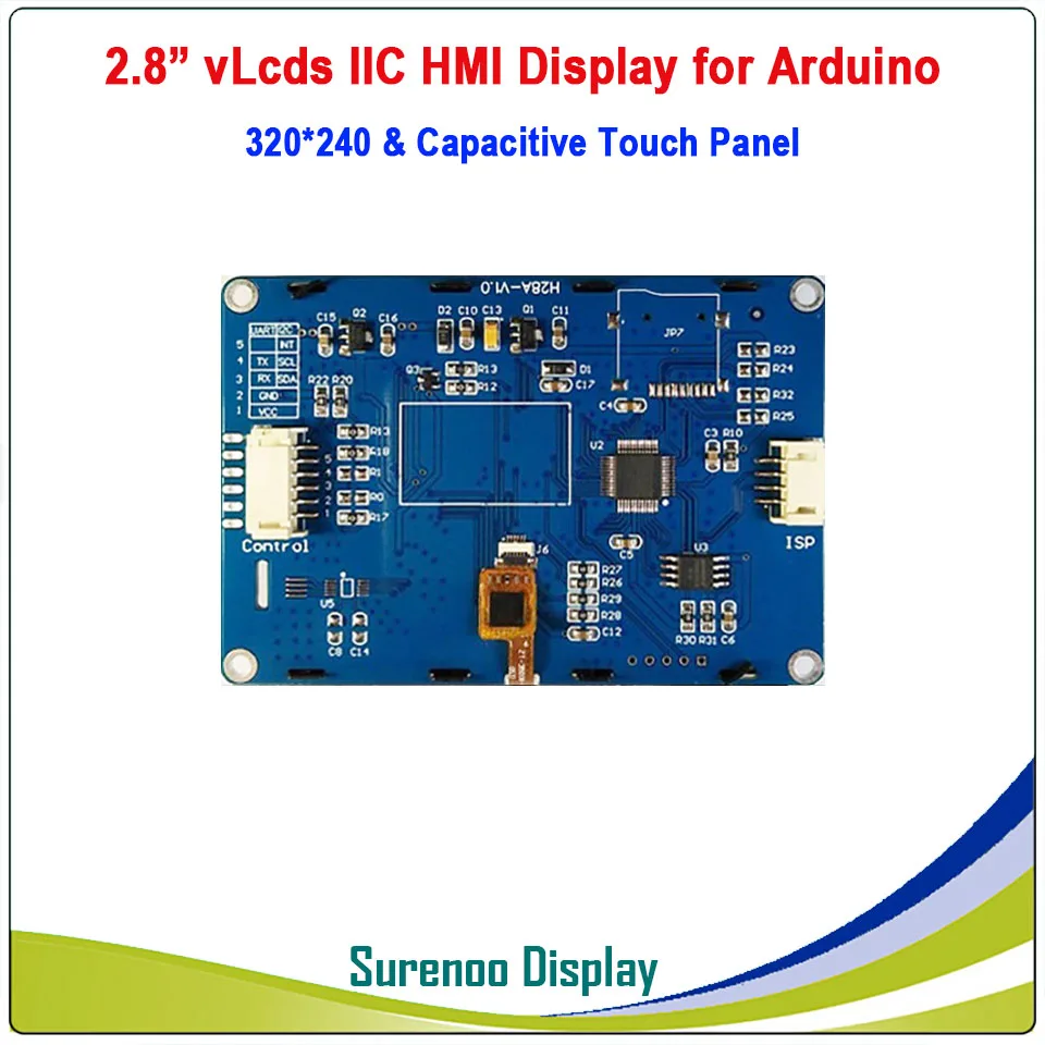 2," 320*240 серийный igc IIC v lcd s HMI умный TFT lcd модуль Дисплей резистивный емкостный сенсорный экран для Arduino