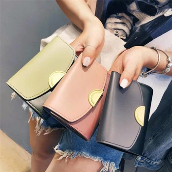 

Luxury Brand Women Mini Wallet PU Leather Fashion Hasp Short Wallet Clutch Female Coin Purse Card Holder Wallet cartera mujer
