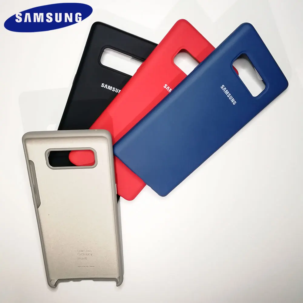 Шелковистый силиконовый чехол для телефона Samsung Galaxy Note 8 мягкий на ощупь задняя