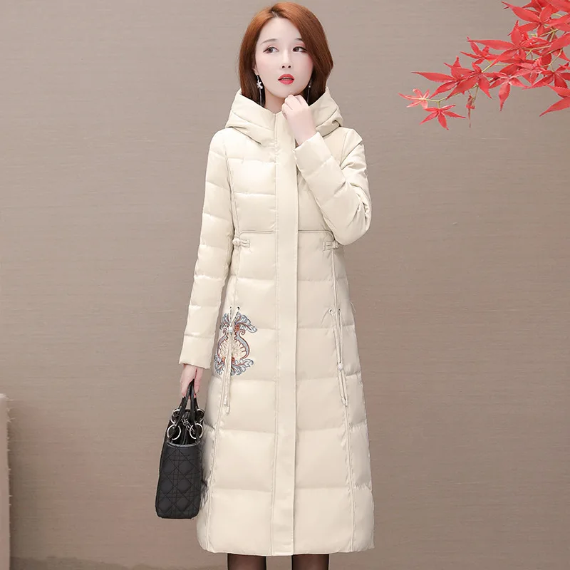 

Chinese Style Retro Trend of Fashion Warm Cotton Coat 2019 Winter New Style Long Slim Fit Slimming Comfortable Versatile Cotton-