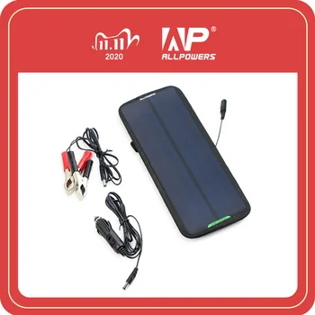 

ALLPOWERS 12V 7.5W Charger Solar Panel Battery Maintainer for Car Motorcycle Boat Fish Finder