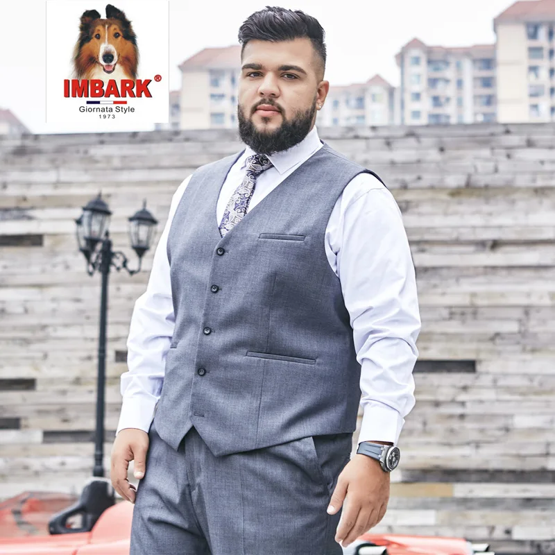 

Middle-aged Suit Waistcoat Men Plus-sized Fat Lard-bucket Waistcoat Host Groom Groomsmen Group Waistcoat Men's