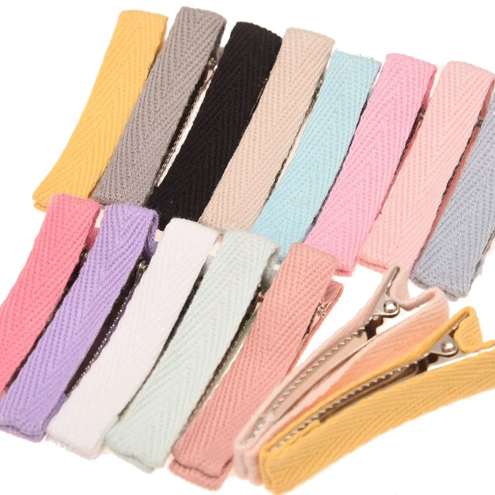 20PCSCottonbandHairclipforhairAccessories5cmHairclipsfor