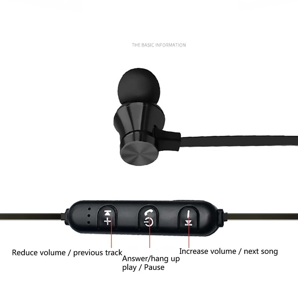 Bluetooth 4,2 наушники магнитные беспроводные наушники Спорт стерео гарнитура наушники