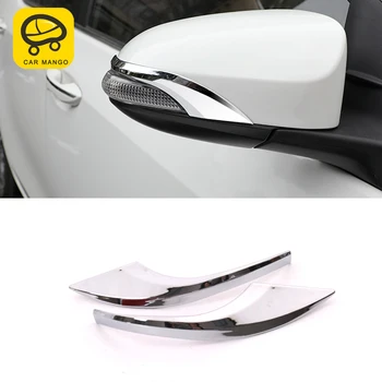

CarManGo for Toyota Corolla 2014-2018 Car Side Rearview Mirror Protector Trim Frame Sticker Cover Chrome Exterior Accessories