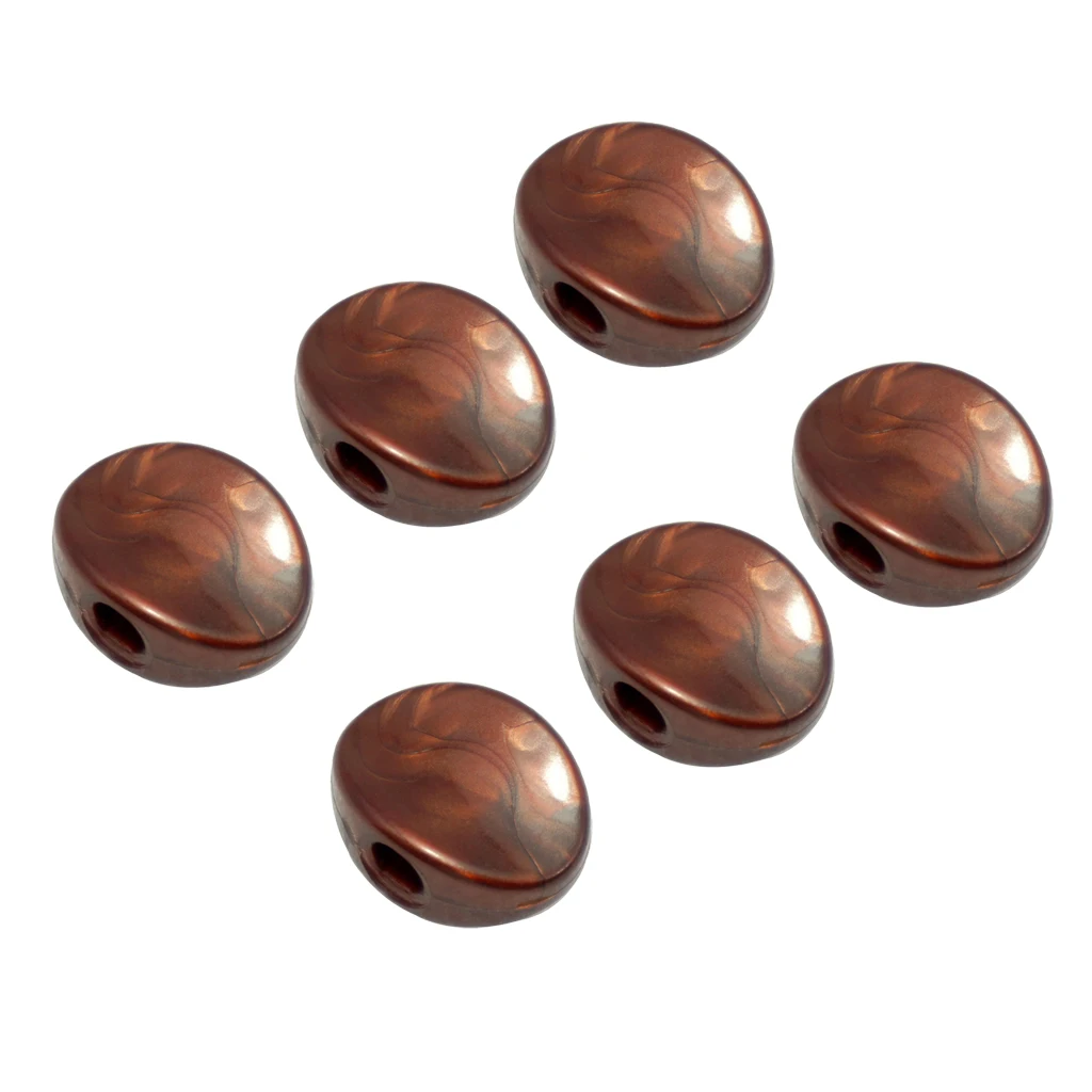 Guitar Tuning Peg Buttons Tuning Pegs Knobs Machine Heads Buttons Guitar 6 Pcs/Set (Coffee)