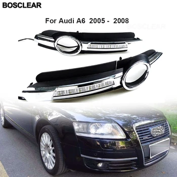 

2 PCS 12v DRL Daytime Running Light Waterproof Kit Day Light Auto Driving Light External Light For Audi Q5 Q7 A4L B8 A6 2008-15