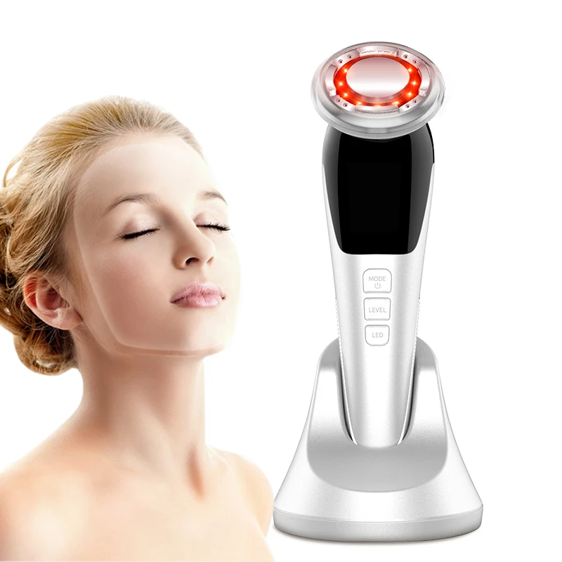Ems マイクロ電流美容マッサージ機能最先端で器ホットと寒色ライト肌の若返り楽器顔 顔スキンケアツール Aliexpress