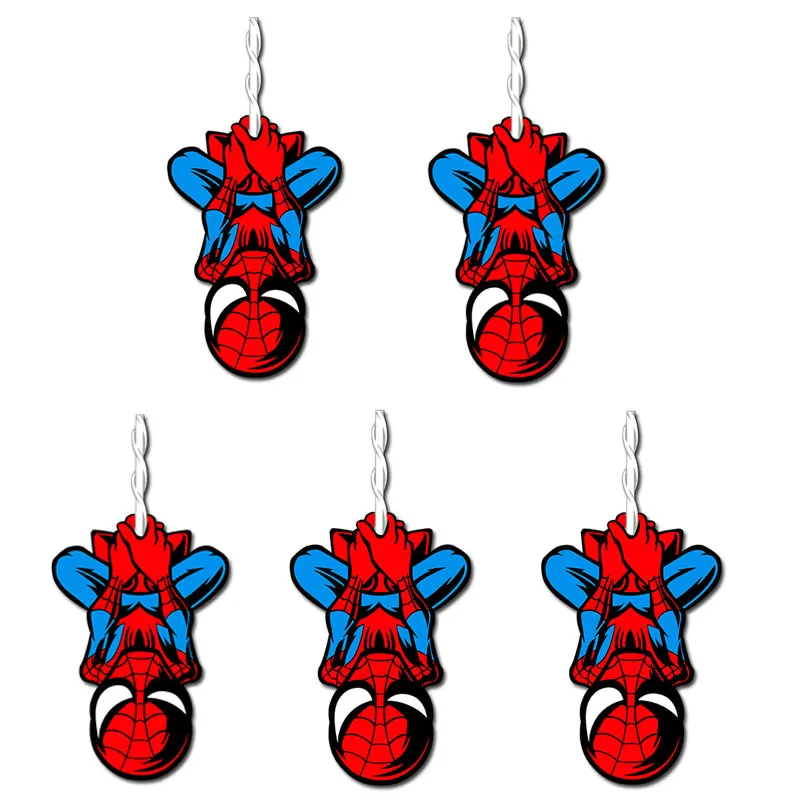 5PCS 1-50 шт Marvel Мультфильм Человек-паук наклейки ноутбук мобильный телефон чашка Чехол для гитары багаж водостойкие наклейки - Цвет: 5PCS