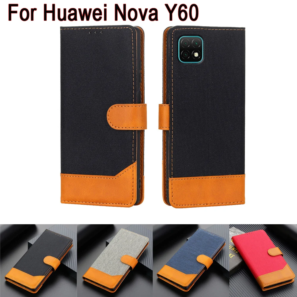 

Флип-чехол для Huawei Nova Y60 Y 60, кожаный чехол-бумажник с подставкой, футляр, чехол-книжка для телефона Huawei Wukong-L29A, чехол 6,60 дюйма