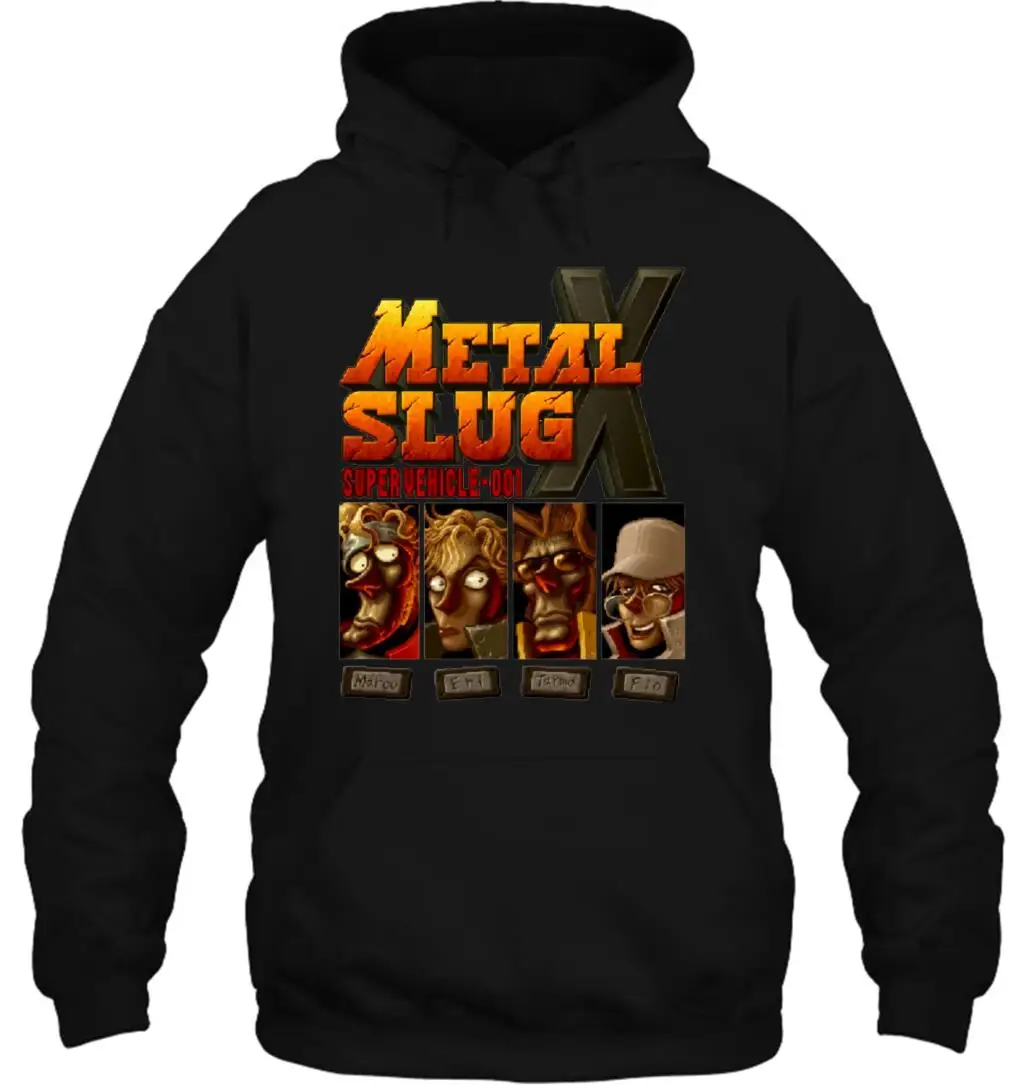 Мужская толстовка с капюшоном, новинка, игра, металл, Slug X, Ретро стиль, Play Homme,, Camiseta, модная женская уличная одежда