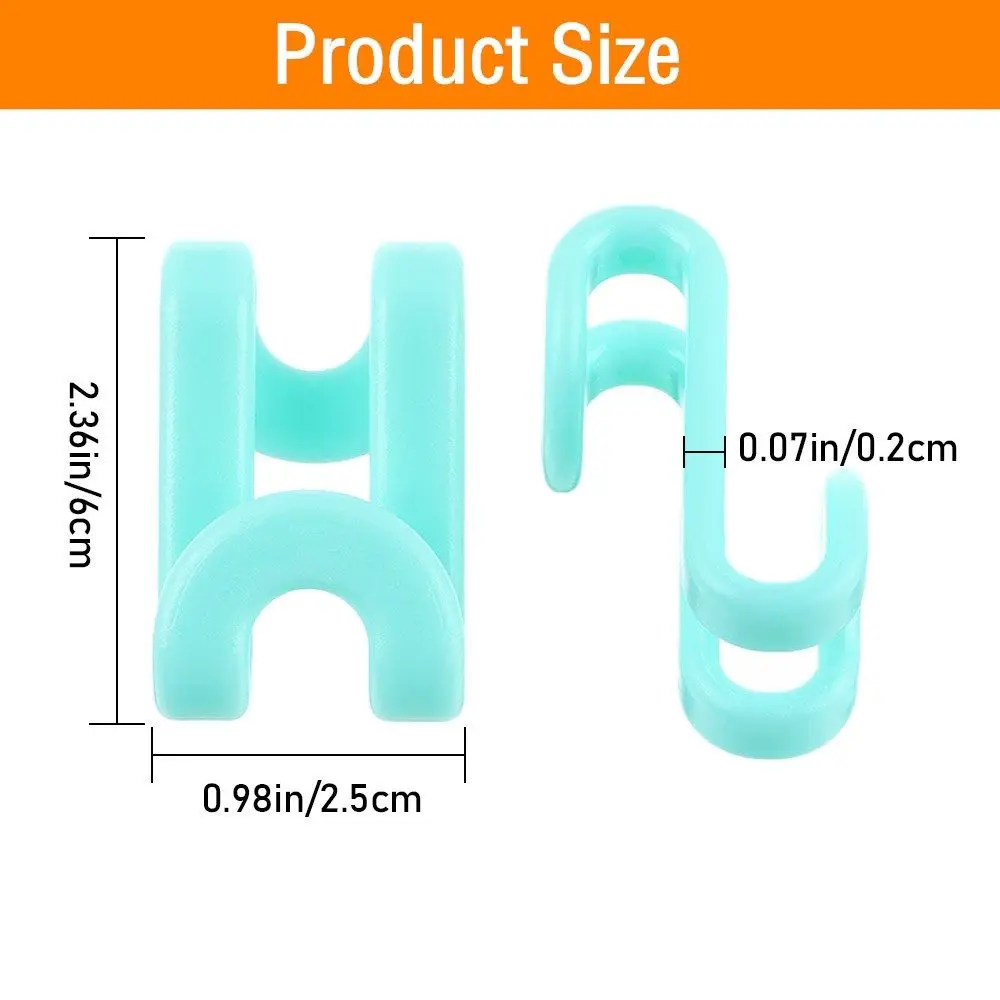 Multi Purpose Hooks Metal Hook 1/6Pcs Mini Clothes Hanger Connector Cascading Hook Wardrobe Cloakroom Bedroom Saving-Space Storage Holders Racks S Hook Tool