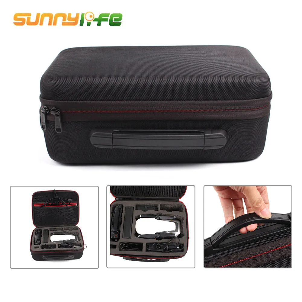 

SUNNYLIFE Portable Handheld Carrying Storage Case Box Single Shoulder Bag with Strap for DJI Mavic Air Drone Accessories Black