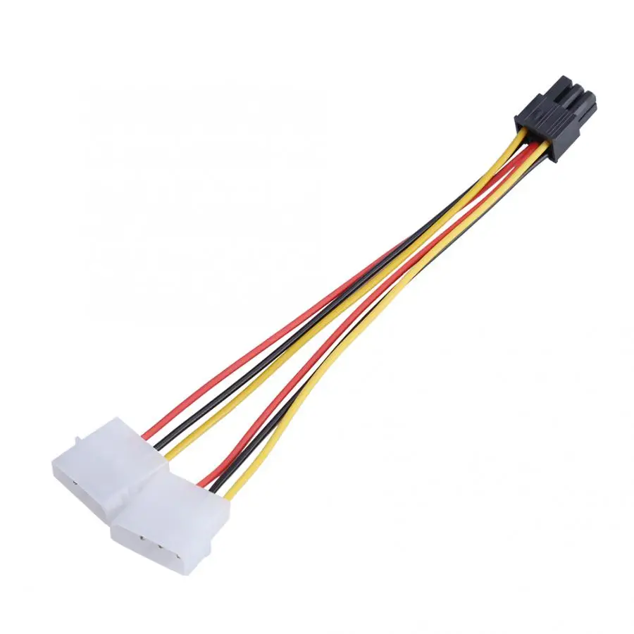 2 IDE двойной 4pin IDE штекер 6 Pin женский PCI-E Y IDE кабель питания адаптер Разъем для видео ca Ecpress разъем питания