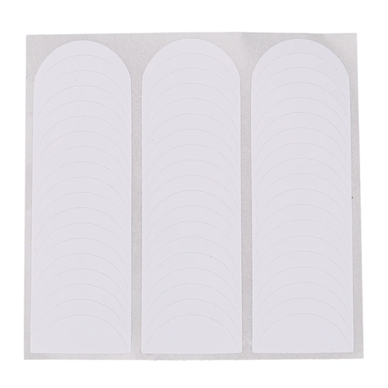 

48Pcs French Manicure Nail Stickers Nail Tips Smile Line Guide Stickers (White,1 Sheet)
