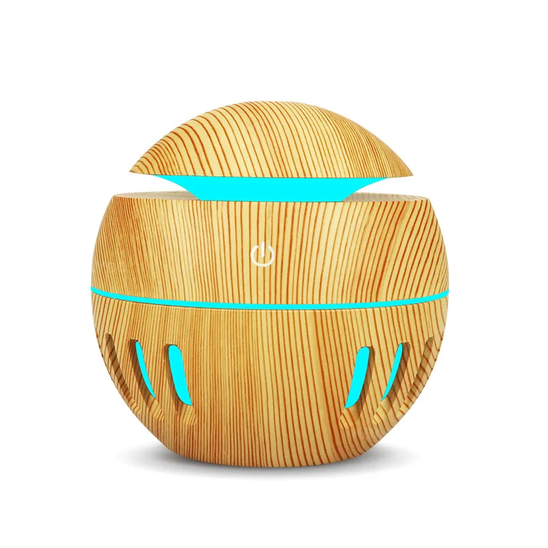 

130ml USB Ultrasonic Aroma Diffuser Cool Mist Humidifier Air Purifier with 7 Color LED Change Night Lights for Home or Office
