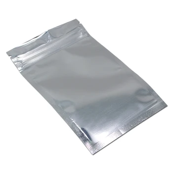 

10*17.5cm Aluminum Foil / Clear Resealable Valve Zipper Plastic Retail Storage Pack Bag, Zip Lock Ziplock Bag Retail Packaing