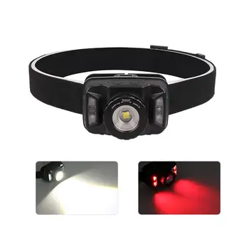 

HiMISS 5W XTE+ Red Light 5 Modes Adjustable USB Charging LED Outdoor Sports Headlamp with Sensor Switch Fishing Flashlights