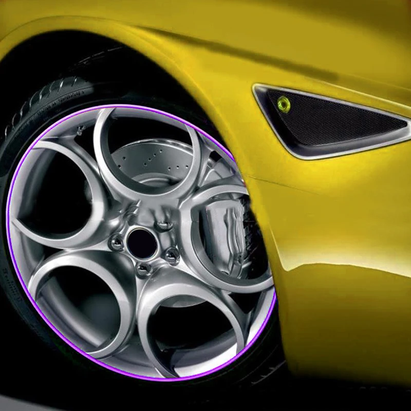 Plating Cars Vehicles Motors Wheel Rim Edge Protector Ring Tire Guard Strip