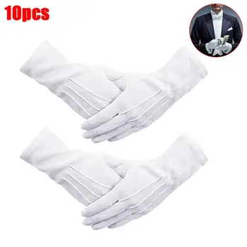 

10 Pairs Formal Tuxedo-Honor Guard Parade Inspection Collection Gloves Protector In stock! Fast Delivery! High Quality