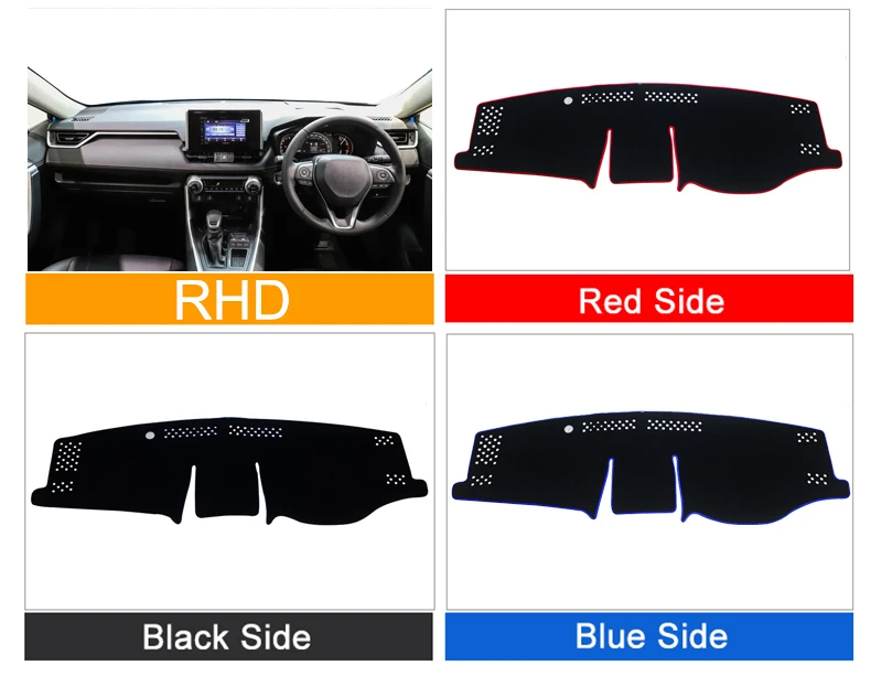 For Toyota RAV4 RAV 4 XA50 2019-2021 2022 Car Dashboard Avoid Light Pad Instrument Platform Desk Cover Mats Carpets Accessories car number plate