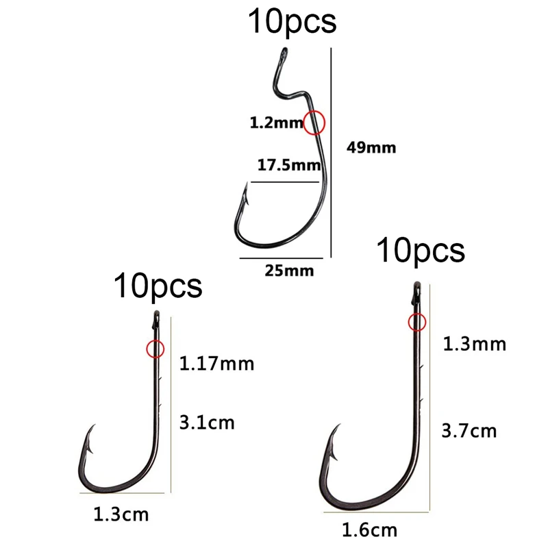 54 teile/schachtel Weiche Hummer angeln Lockt jigging köder bionische krebse Künstliche Wurm mit jig haken für texas angeln rigs kit – Detail 3