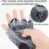 1Pair Men Cycling Gloves Thick Anti-Slip Half Finger Gloves Mittens for Gym Breathable Climbing Wear-Resistant Gloves 4