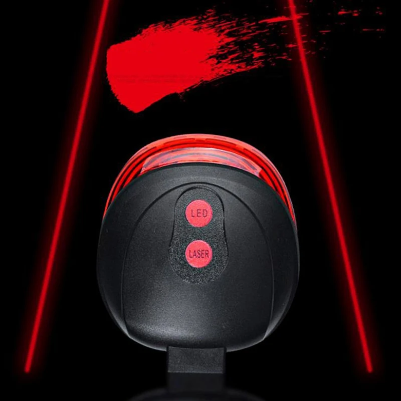 

Bike Cycling Lasers Lights Waterproof Bike Taillight Safety Warning Light Bicycle Rear Bike Light Tail Lamp bicycle led Part