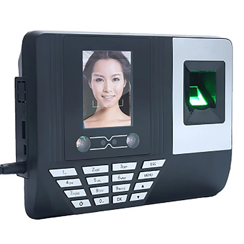 Biometric Face Fingerprint Time Attendance Time Clock Attendance Machine U Disc Recorder Employee Checking-in Recorder