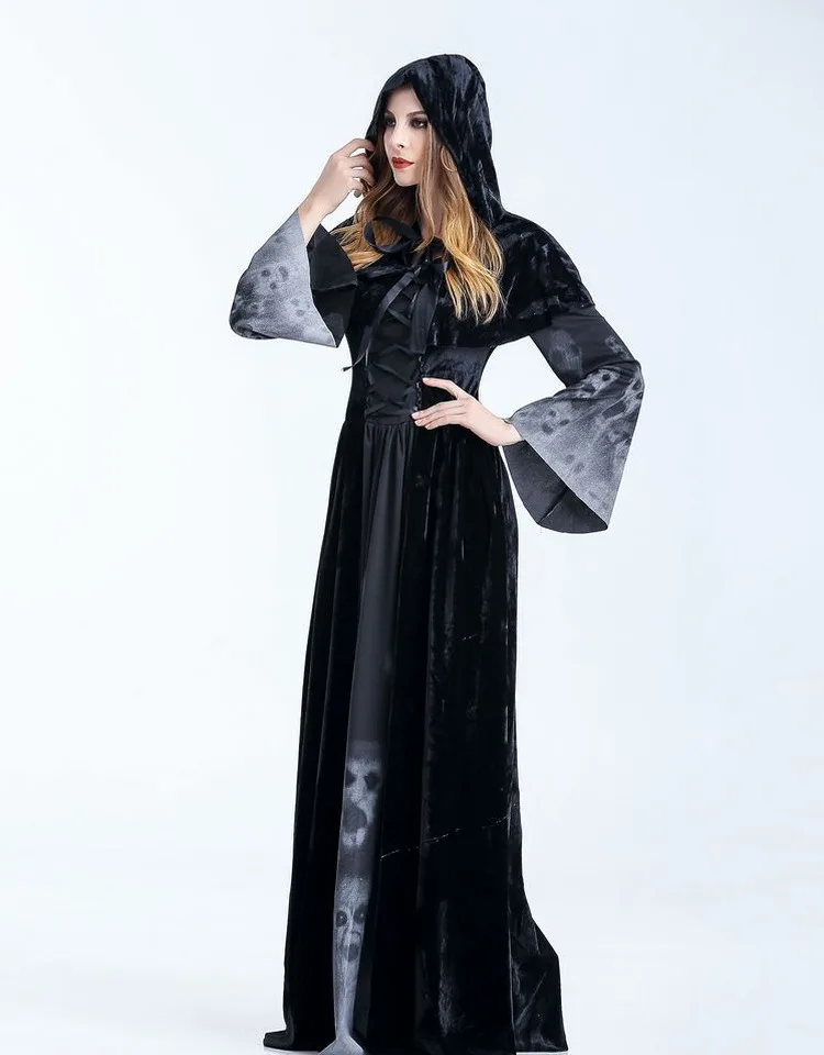 

Halloween Adult New Style Witch Ghost Bride Vampire Service Witch Character Cosplay Clothes Cosplay Costume