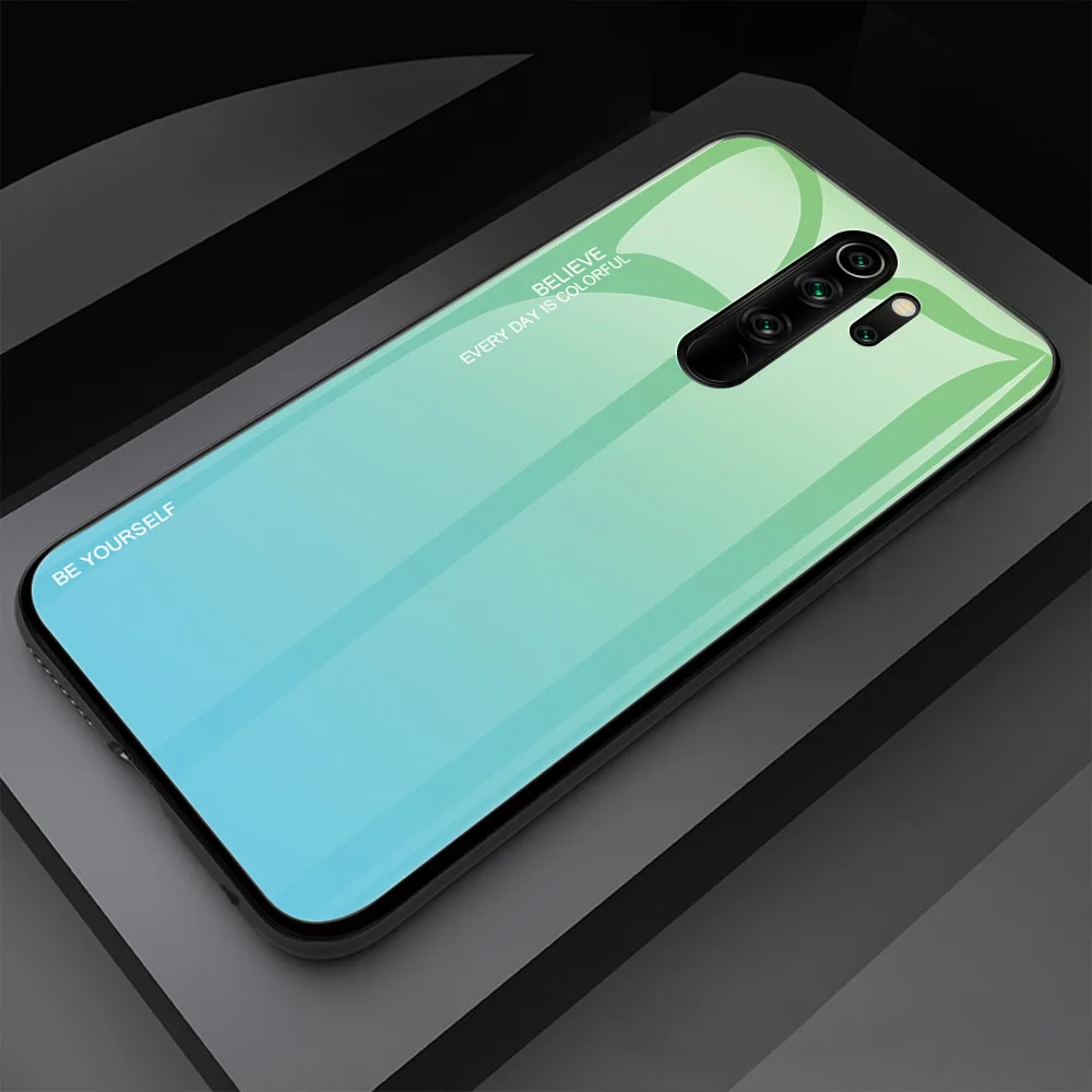 Xiaomi Redmi Note 8 Pro чехол Роскошный Мраморный закаленное стекло Мягкий ТПУ чехол противоударный чехол для Redmi Note 8 Pro - Цвет: 6