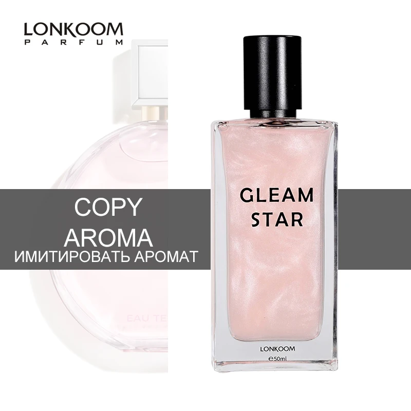 LONKOOM Marke frauen parfüm probe 1,8 ml GLEAM STERN EDT rosa shinny duft floral-fruchtig düfte LONKOOM Marke frauen parfüm probe 1,8 ml GLEAM STERN EDT rosa shinny duft floral-fruchtig düfte