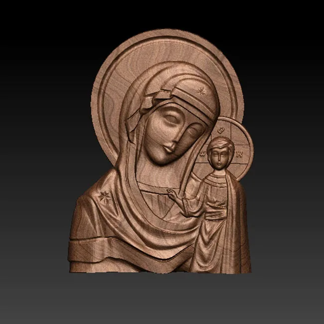 3d модель для ЧПУ STL формат Religion Marie рельефная маршрутизатор 3 осевой гравер