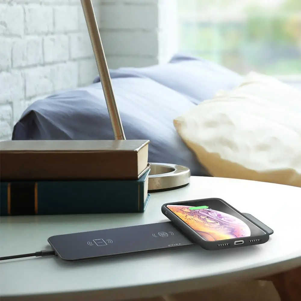 3в1 Qi Беспроводное зарядное устройство База для Apple watch iPhone X 8 XR 11 samsung S8+ S9 Note 10 9 Быстрая Беспроводная зарядная станция Док-станция