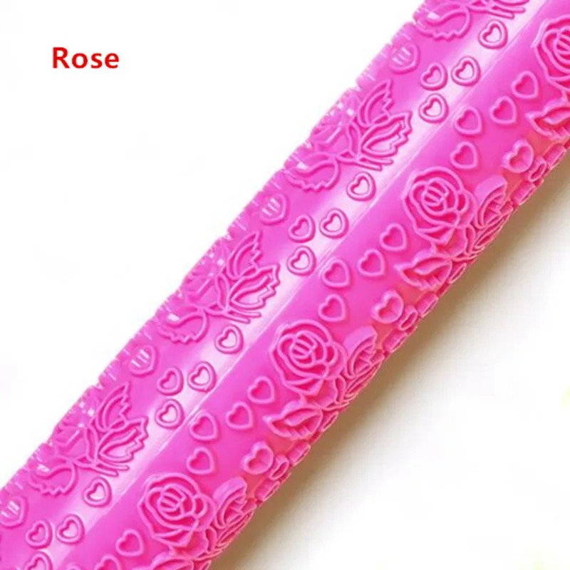 Rose Несколько стилей глиняная скульптура инструменты для печати гончарные инструменты принт в виде грязи рулон штамп Скалка модель Ролики Инструмент ZXX9187 - Color: Rose