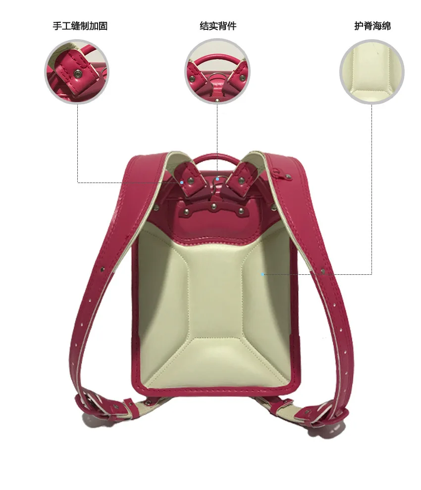 Детский ортопедический школьный портфель, Детский рюкзак для девочек и мальчиков, школьные сумки, японский рюкзак из искусственной кожи