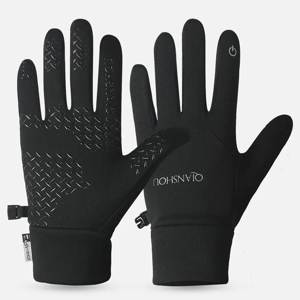 

SKDK Touchscreen Cycling Bicycle Bike Gloves Anti-lost Buckle Non-slip Outdoor Camping Hiking Gloves Sports Full Finger 1Pair