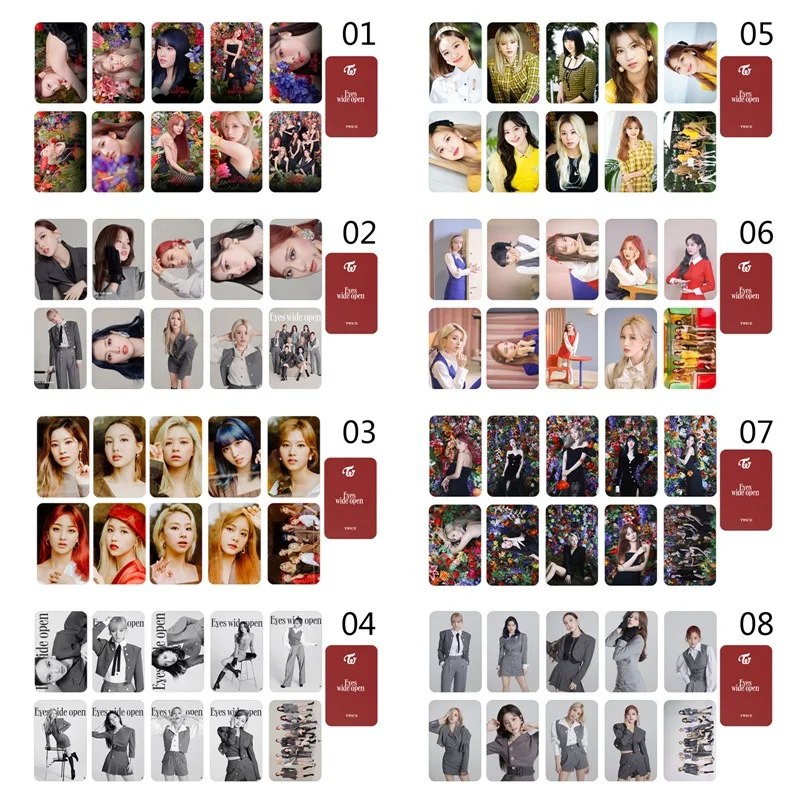 10 unids/set Kpop dos veces los ojos abiertos de hecho fotografía Polaroid Lomo foto tarjeta HD colectiva Photocard