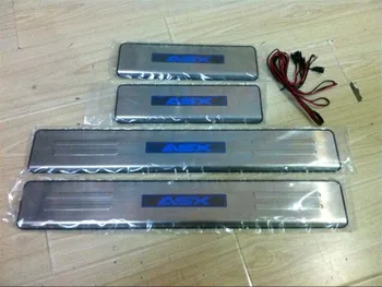 

ACCESSORIES FIT FOR Mitsubishi ASX 2013-2018 LED Door Scuff Sill Plates Kick Step Entry Trim Cover Plate