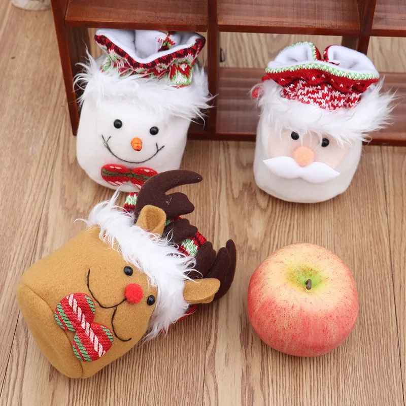 Children's Cute Cartoon Christmas Snowman Gift Box Kids Candy Bags Party Decorations